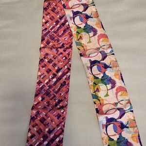 Colorful Reversible Silk Scarf